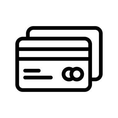 kartı ince çizgi vektör simgeler