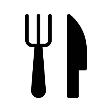 bıçak Glifler düz vektör simgeler