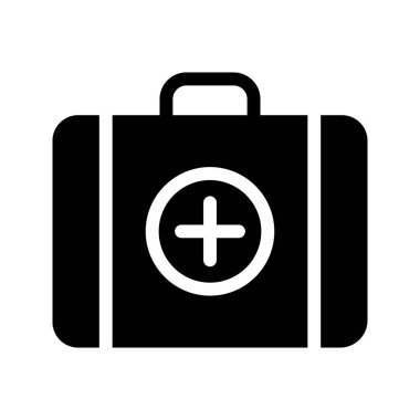 Glifler düz vektör simgeler yardım