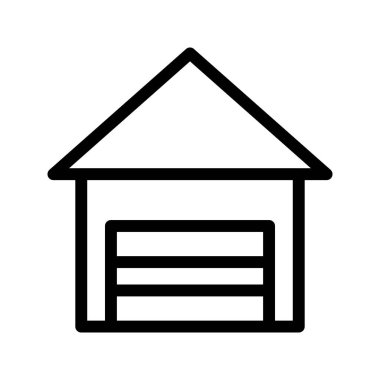 ev ince çizgi vektör simgesi