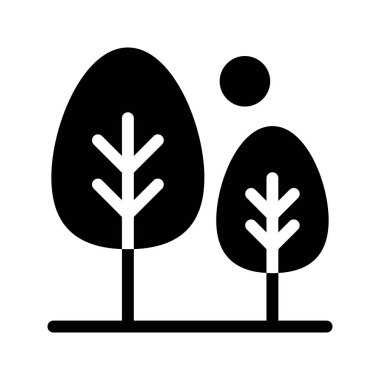 doğa Glifler düz vektör simgeler