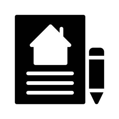 ev Glifler düz vektör simgeler