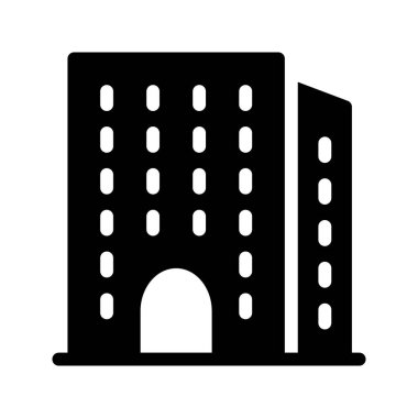 Emlak Glifler düz vektör simgeler