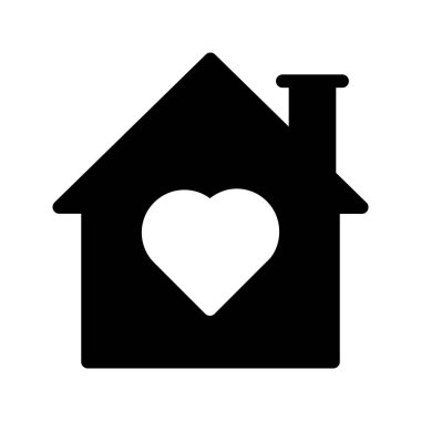 kalp Glifler düz vektör simgeler