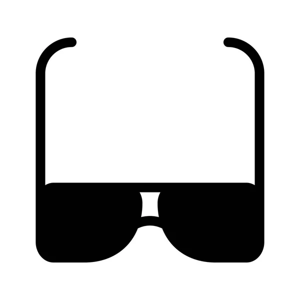 Óculos Glifos Ícones Vetoriais Planos —  Vetores de Stock