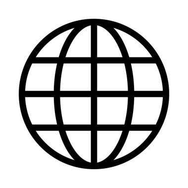 Dünya vektör satırı simgesi