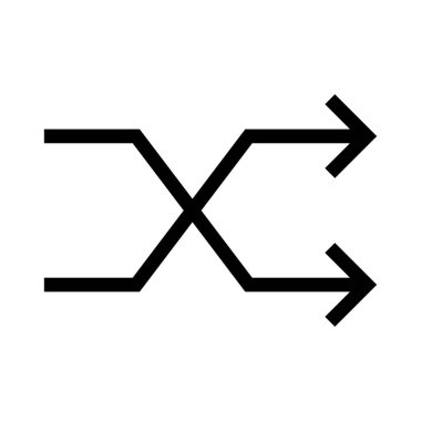 İki durumlu vektör satırı simgesi