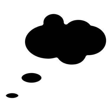 düşünme vektör satırı simgesi