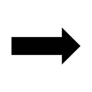 Ok vektör satırı simgesi