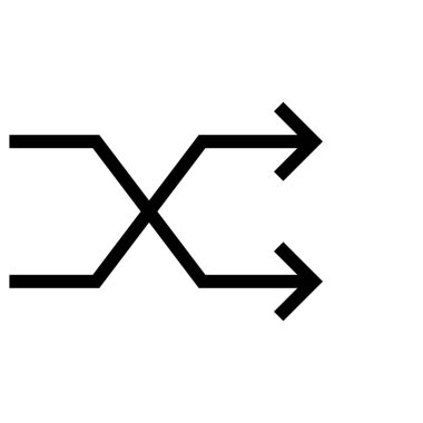 İki durumlu vektör satırı simgesi