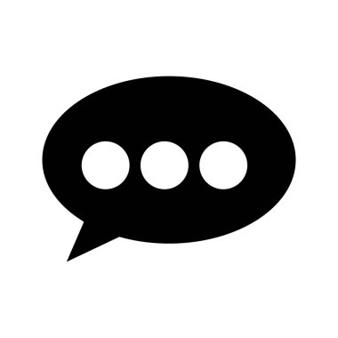 konuşma vektör satırı simgesi