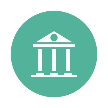 Banka vektör satırı simgesi