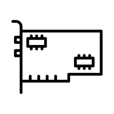 GPU ince çizgi vektör simgeler