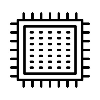 ince çizgi vektör simgeler chip