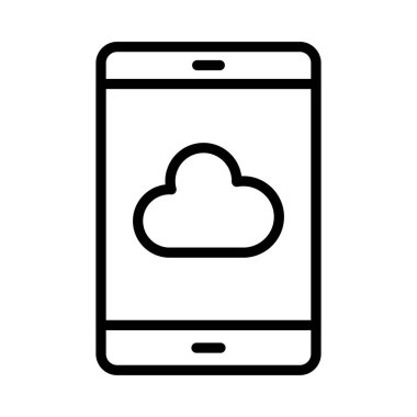 ince çizgi vektör simgeler bulut