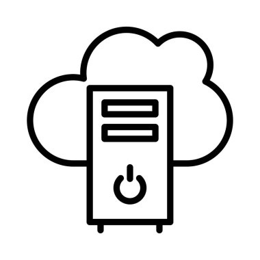 bilgisayar ince çizgi vektör simgeler