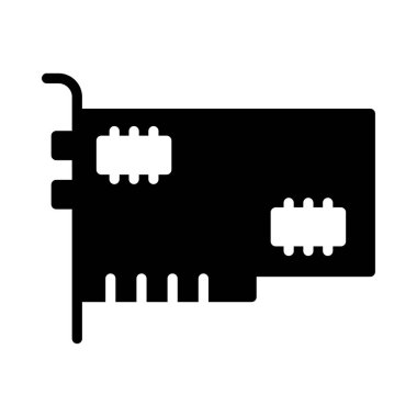 GPU Glifler düz vektör simgeler