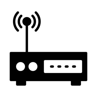 Modem Glifler düz vektör simgeler
