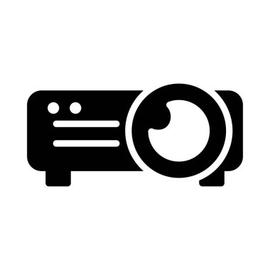 Beamer Glifler düz vektör simgeler