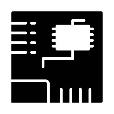 bilgisayar Glifler düz vektör simgeler