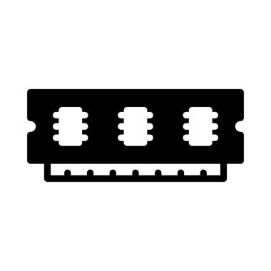 bellek Glifler düz vektör simgeler