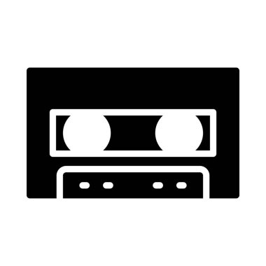 Teyp Glifler düz vektör simgeler