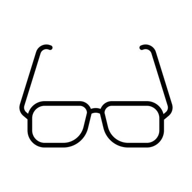 gözlük ince çizgi vektör simgesi