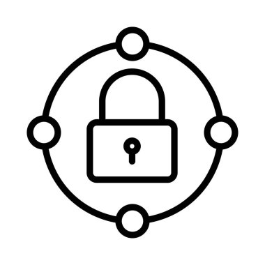 Özel ince çizgi vektör simgesi