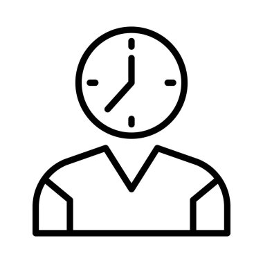 Kullanıcı ince çizgi vektör simgesi