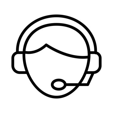 Hizmetleri ince çizgi vektör simgesi