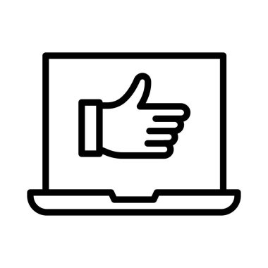 geribildirim ince çizgi vektör simgesi