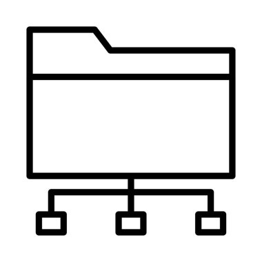 Ağ ince çizgi vektör simgesi