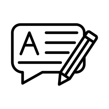 kabarcık ince çizgi vektör simgesi