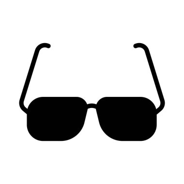 gözlük Glifler düz vektör simgeler