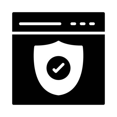 Internet Glifler düz vektör simgeler