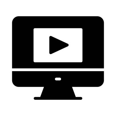 Glifler düz vektör simgeler oynamak