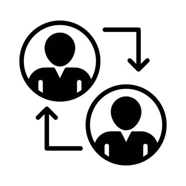 transfer Glifler düz vektör simgeler