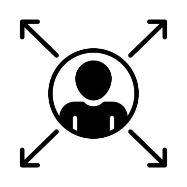 Avatar Glifler düz vektör simgeler