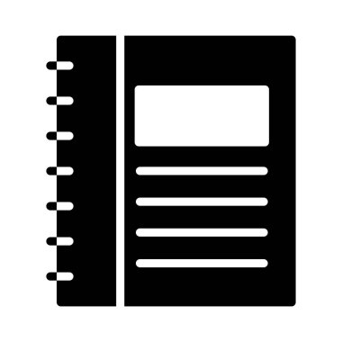 defter Glifler düz vektör simgeler