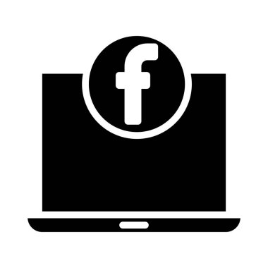 Sosyal Glifler düz vektör simgesi