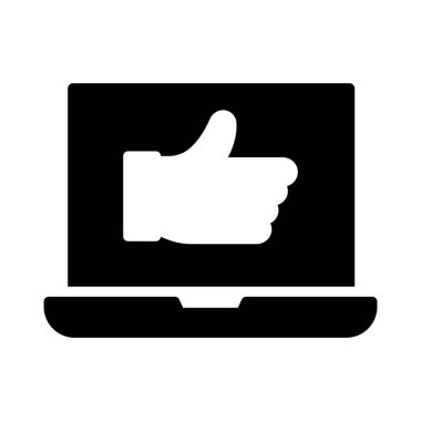 geribildirim Glifler düz vektör simgesi