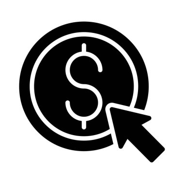 Online Glifler düz vektör simgesi