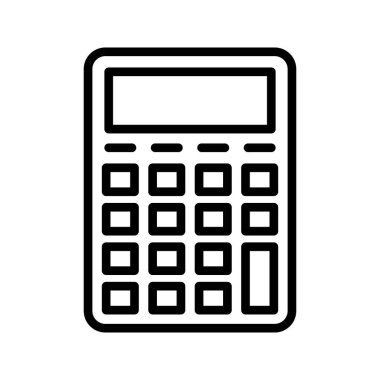 Muhasebe ince çizgi vektör simgeler