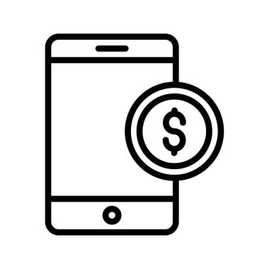 Online ince çizgi vektör simgeler