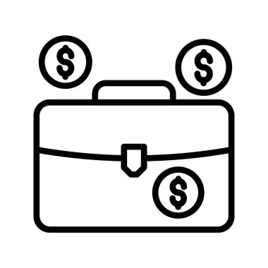 ince çizgi vektör simgeler çanta