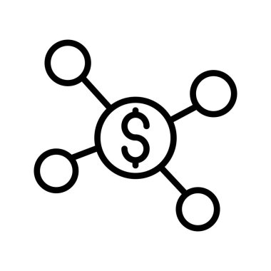 Ağ ince çizgi vektör simgeleri