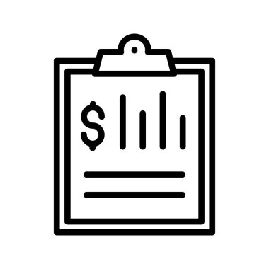 ince çizgi vektör simgeler bill