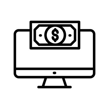 Online ince çizgi vektör simgeler