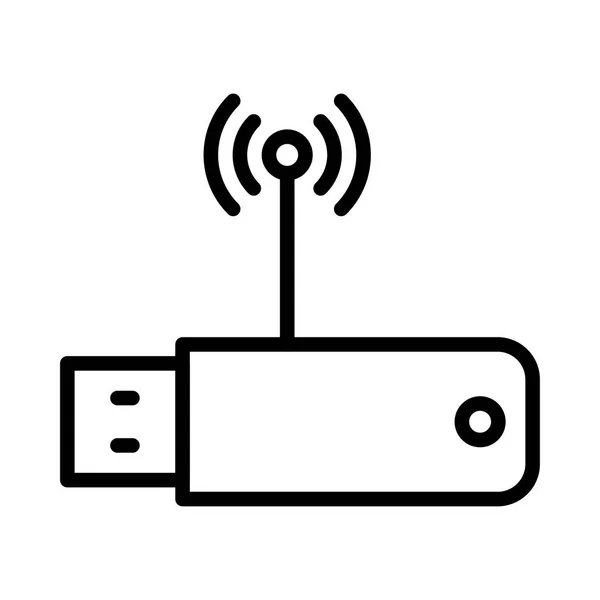 Wifi の細い線のベクトルのアイコン — ストックベクタ