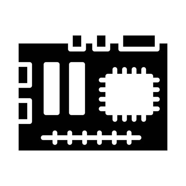 Icônes Vectorielles Plates Des Glyphes Informatiques — Image vectorielle